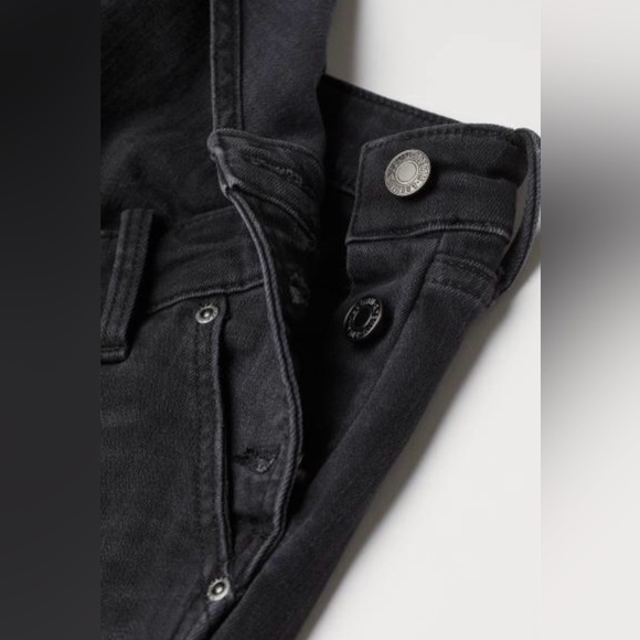 H&M Maternity Mama Black Denim Overalls - Size M - Picture 2 of 6